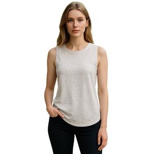 MELROSE and Market Women’s Side Cutout Sleeveless Top Grey Sz M